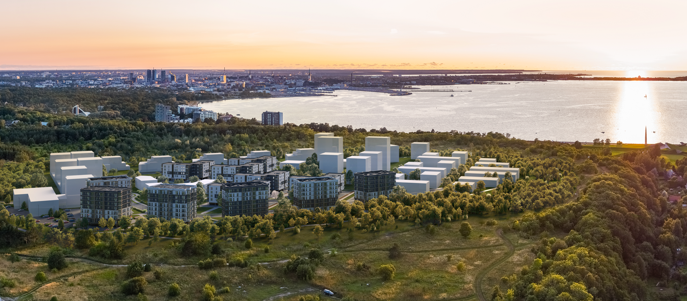 Merko uued Lahekalda korterelamud saavutasid täiskõrguse - Uusarendused - Kinnisvarauudised - City24.ee kinnisvaraportaal