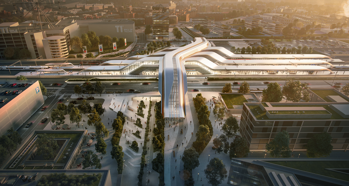 Rail Baltica Ülemiste ühisterminali ehituseks läheb järgmisel aastal - Linnauuendus, Arhitektuur - Kinnisvarauudised - City24.ee kinnisvaraportaal