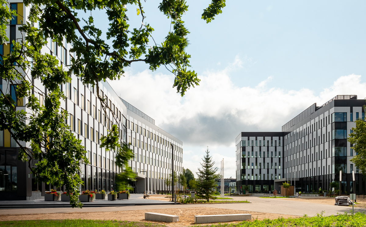 Ekspluatācijā nodots jaunais biroju ēku komplekss Business Garden Rīga - Nekustamo īpašumu ziņas - City24.lv nekustamo īpašumu sludinājumu portāls