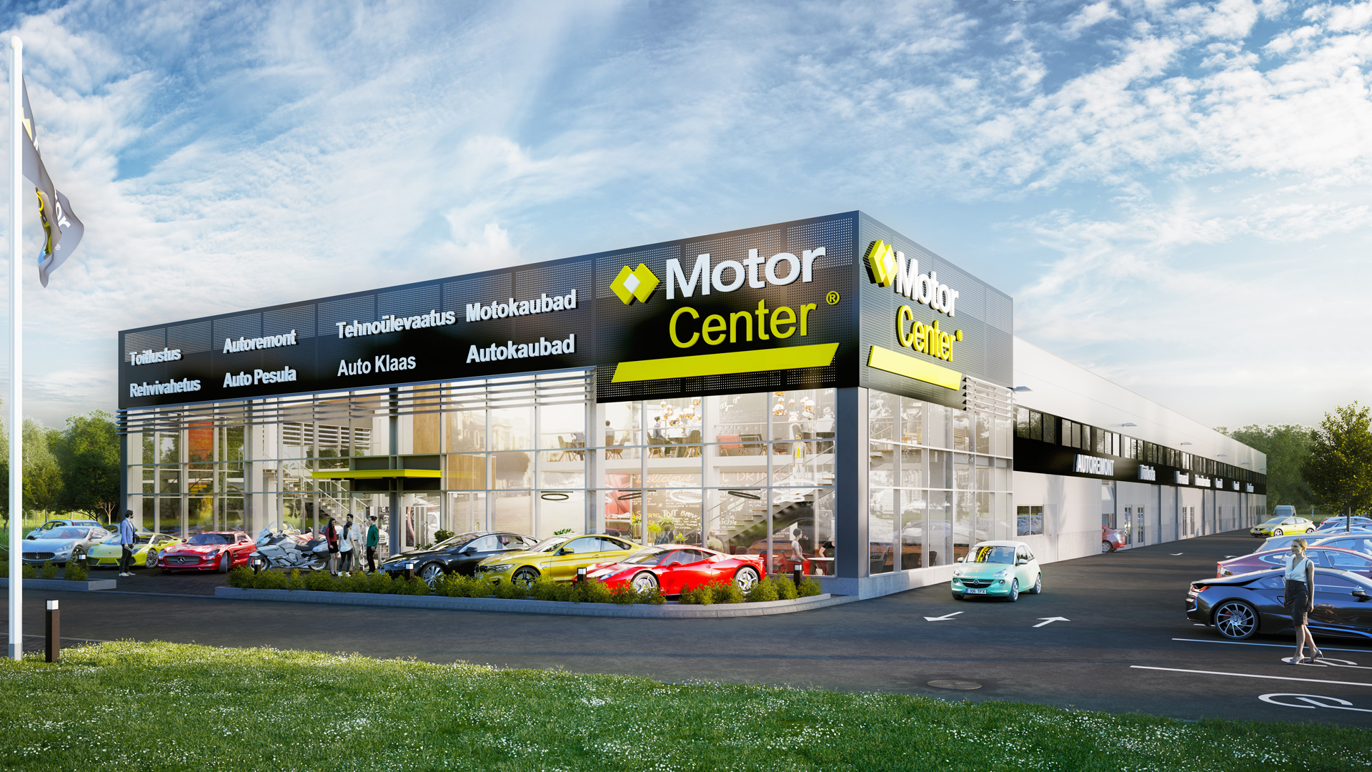 Lasnamäele kerkib kaasaegne MotorCenter keskus - Ehitamine, Ärikinnisvara - Kinnisvarauudised - City24.ee kinnisvaraportaal