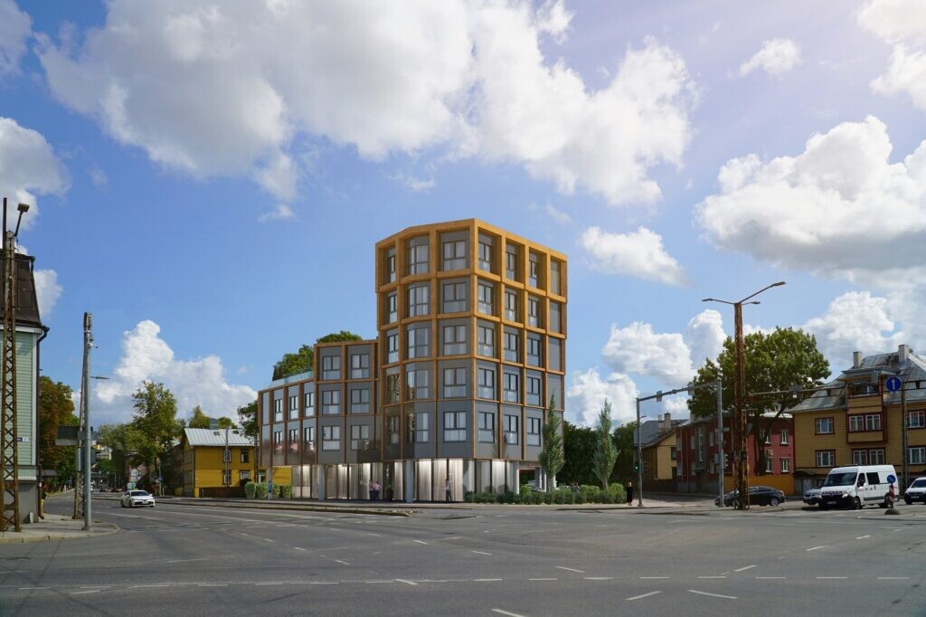 Aadressil Madara 1 peeti uue äri- ja eluhoone sarikapidu - Uusarendused - Kinnisvarauudised - City24.ee kinnisvaraportaal