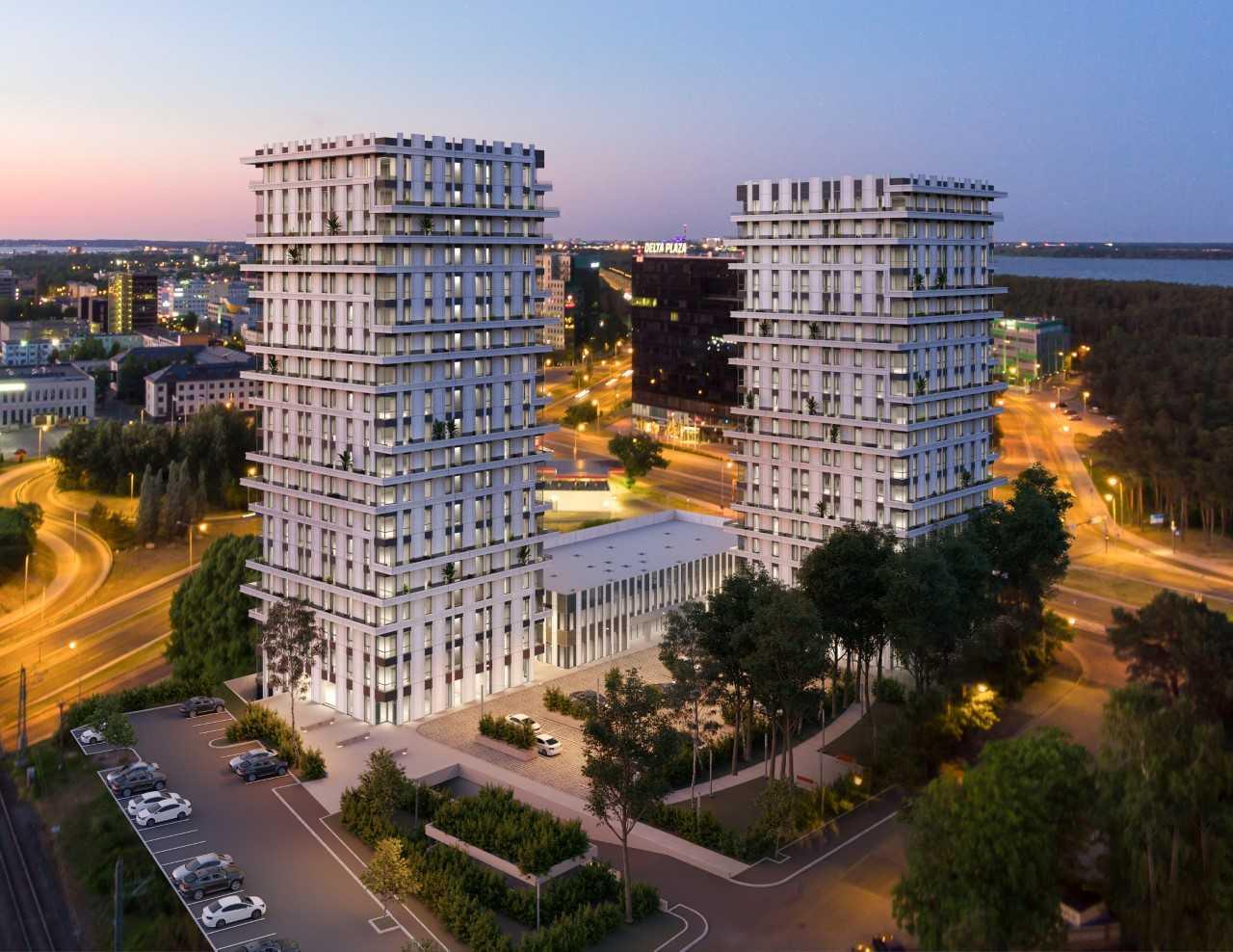 Tallinna tuiksoonele kerkib stiilne kaksiktorn - Uusarendused - Kinnisvarauudised - City24.ee kinnisvaraportaal
