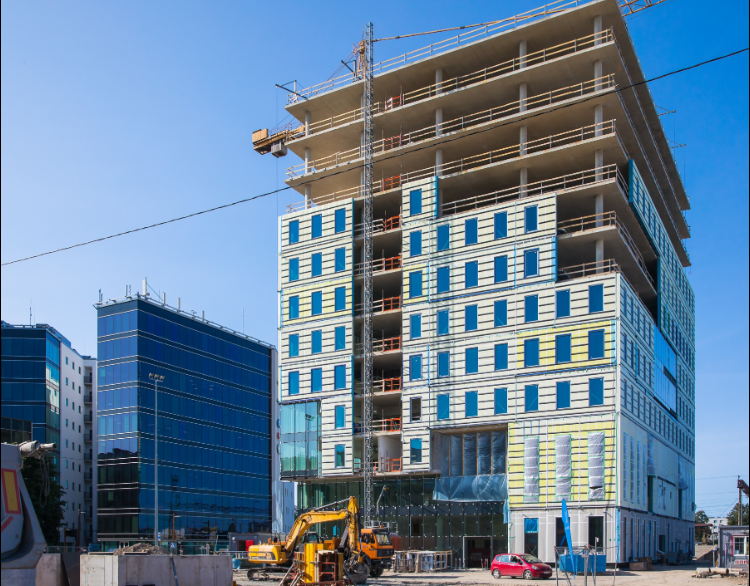 Ülemiste City uus esindushoone saavutas maksimumkõrguse - Ärikinnisvara - Kinnisvarauudised - City24.ee kinnisvaraportaal