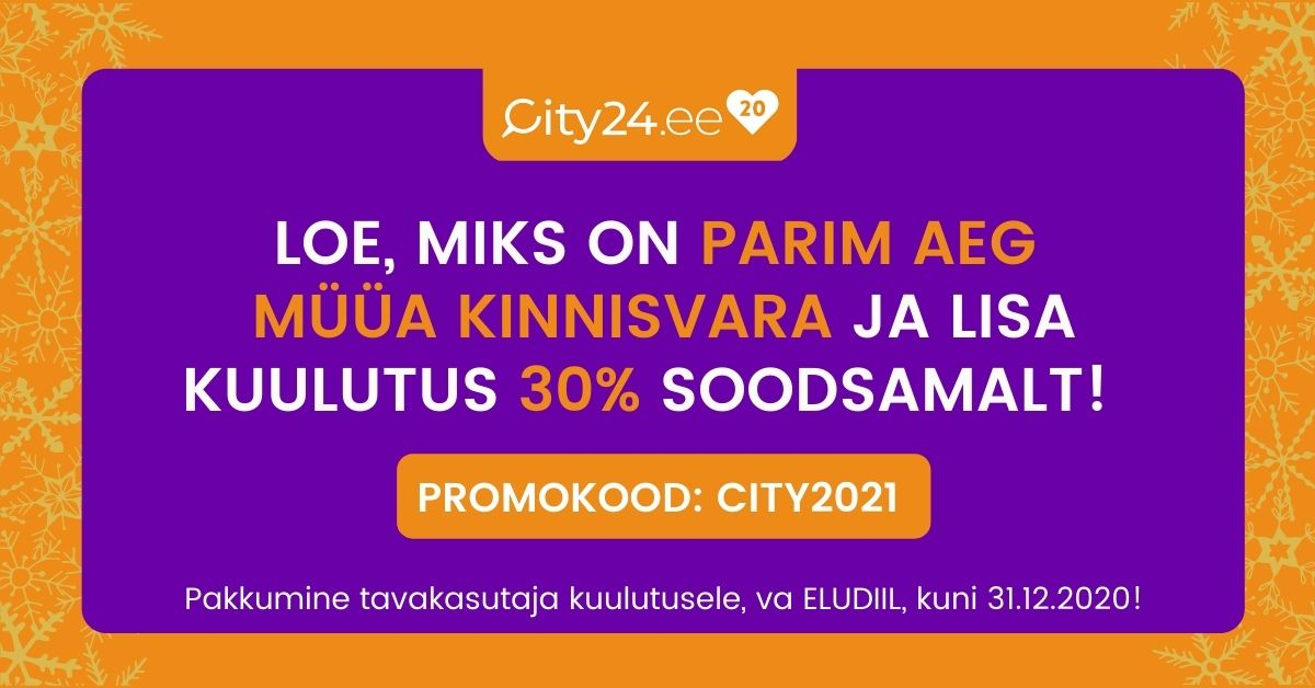 Praegu on parim aeg kinnisvara müügiks - City24.ee - Kinnisvarauudised - City24.ee kinnisvaraportaal
